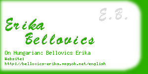 erika bellovics business card